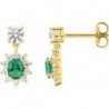 BOUCLES D'OREILLES PLAQUE OR