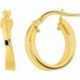 BOUCLES D'OREILLES PLAQUE OR