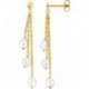 BOUCLES D'OREILLES PLAQUE OR