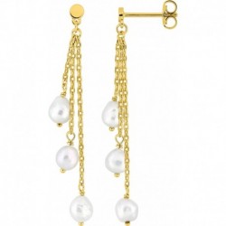 BOUCLES D'OREILLES PLAQUE OR