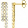 BOUCLES D'OREILLES PLAQUE OR