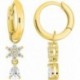 BOUCLES D'OREILLES PLAQUE OR