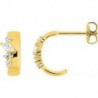 BOUCLES D'OREILLES PLAQUE OR
