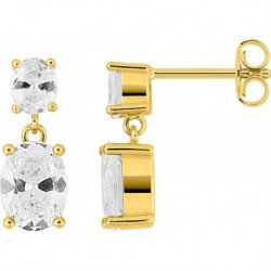 BOUCLES D'OREILLES PLAQUE OR