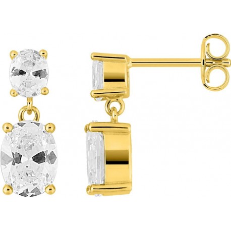 BOUCLES D'OREILLES PLAQUE OR