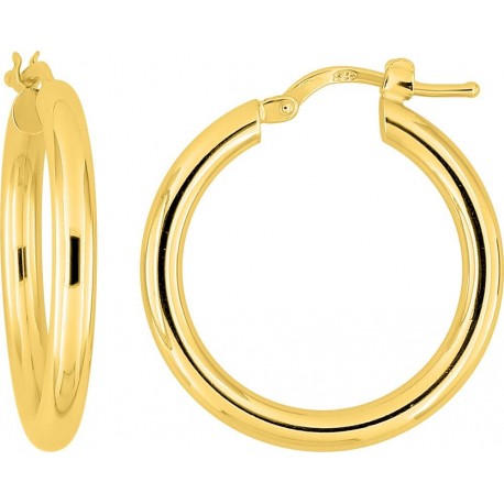 BOUCLES D'OREILLES PLAQUE OR