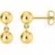 BOUCLES D'OREILLES PLAQUE OR