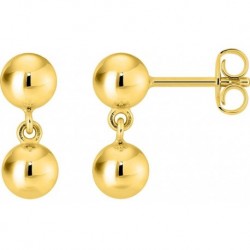 BOUCLES D'OREILLES PLAQUE OR