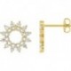 BOUCLES D'OREILLES PLAQUE OR