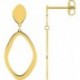 BOUCLES D'OREILLES PLAQUE OR