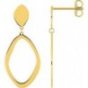 BOUCLES D'OREILLES PLAQUE OR