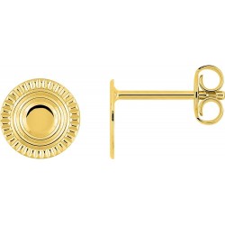 BOUCLES D'OREILLES PLAQUE OR
