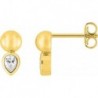 BOUCLES D'OREILLES PLAQUE OR