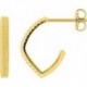 BOUCLES D'OREILLES PLAQUE OR