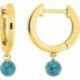 BOUCLES D'OREILLES PLAQUE OR
