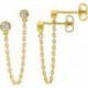 BOUCLES D'OREILLES PLAQUE OR