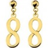 BOUCLES D'OREILLES PLAQUE OR