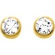 BOUCLES D'OREILLES PLAQUE OR