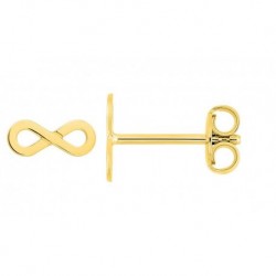 BOUCLES D'OREILLES PLAQUE OR
