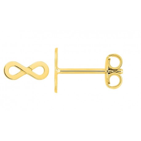 BOUCLES D'OREILLES PLAQUE OR