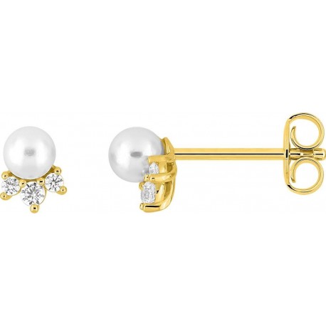 BOUCLES D'OREILLES PLAQUE OR