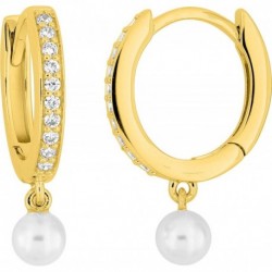 BOUCLES D'OREILLES PLAQUE OR