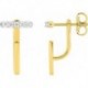 BOUCLES D'OREILLES PLAQUE OR