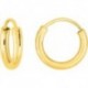 BOUCLES D'OREILLES PLAQUE OR