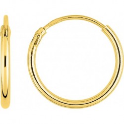 BOUCLES D'OREILLES PLAQUE OR