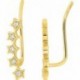 BOUCLES D'OREILLES PLAQUE OR