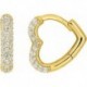 BOUCLES D'OREILLES PLAQUE OR