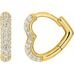 BOUCLES D'OREILLES PLAQUE OR