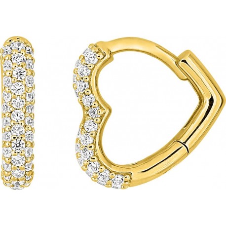 BOUCLES D'OREILLES PLAQUE OR