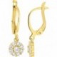 BOUCLES D'OREILLES PLAQUE OR