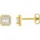 BOUCLES D'OREILLES PLAQUE OR