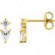 BOUCLES D'OREILLES PLAQUE OR