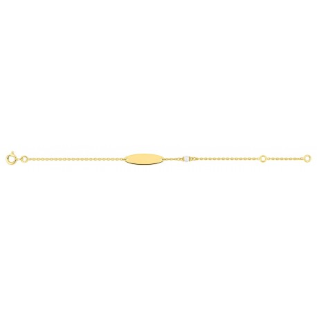 IDENTITE BEBE PLAQUE OR