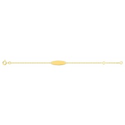 IDENTITE BEBE PLAQUE OR