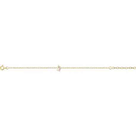BRACELET PLAQUE OR
