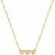 COLLIER PLAQUE OR