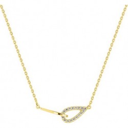 COLLIER PLAQUE OR