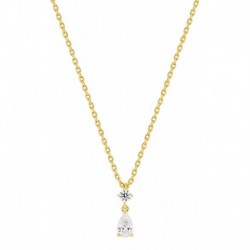 COLLIER PLAQUE OR