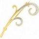 BROCHE PLAQUE OR