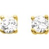 BOUCLES D'OREILLES PLAQUE OR