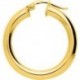 BOUCLES D'OREILLES PLAQUE OR