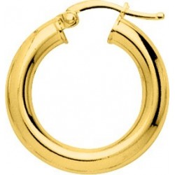 BOUCLES D'OREILLES PLAQUE OR