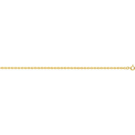 CHAINE PLAQUE OR