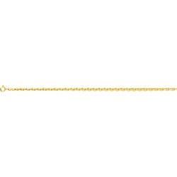 CHAINE PLAQUE OR