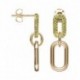 BOUCLES D'OREILLES PLAQUE OR