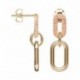 BOUCLES D'OREILLES PLAQUE OR